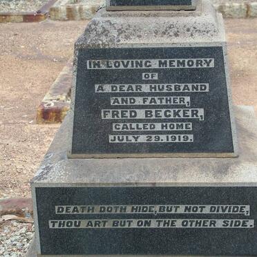 BECKER Fred -1919