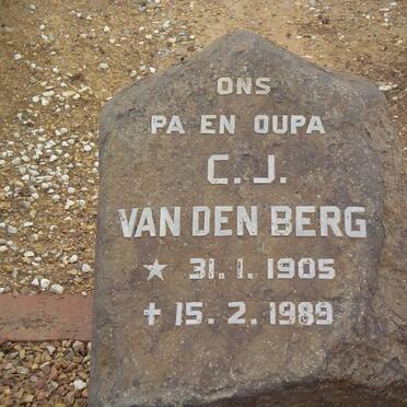 BERG C.J., van den 1905-1989