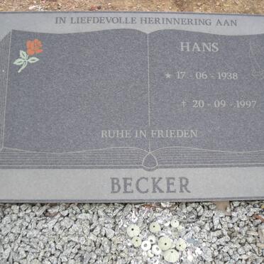 BECKER Hans 1938-1997