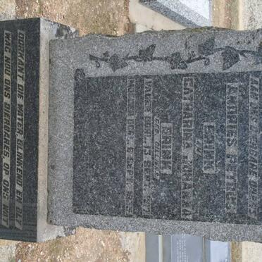 BRINK Andries Petrus -1917 &amp; Catharina Johanna CILLIERS -1935