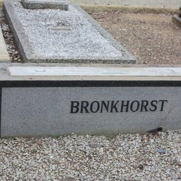 BRONKHORST David Stephanus 1894-1960 &amp; Zeta MULLER 1896-1977