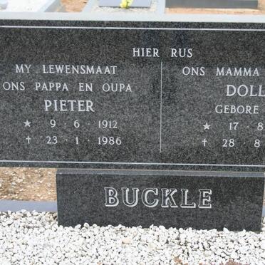 BUCKLE Pieter 1912-1986 &amp; Dolly UYS 1910-1996