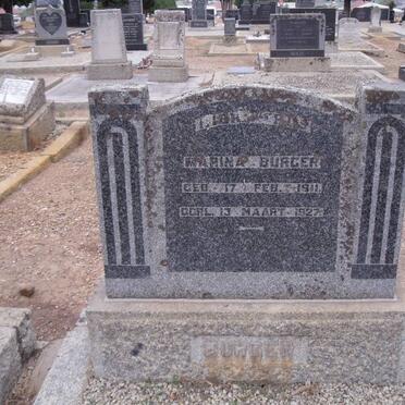 BURGER Marina 1911-1927