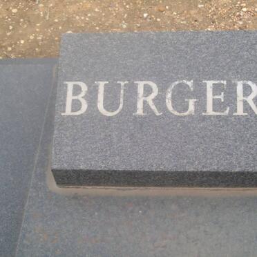 BURGER Barend Frederick 1907-1985 &amp; Maria Francina Magdalena van der WESTHUYSEN 1903-1982