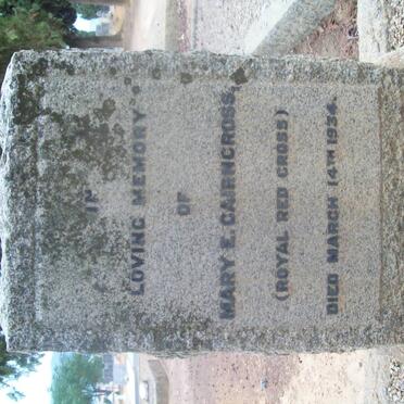 CAIRNCROSS Mary E. -1934