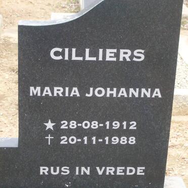 CILLIERS Maria Johanna 1912-1988