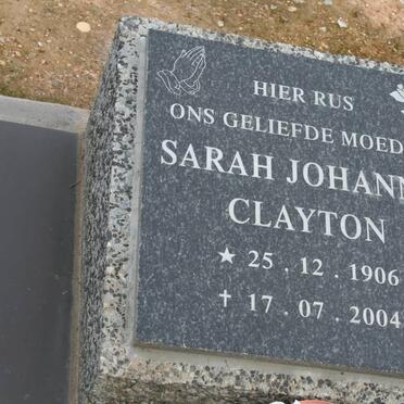 CLAYTON Sarah Johanna 1906-2004