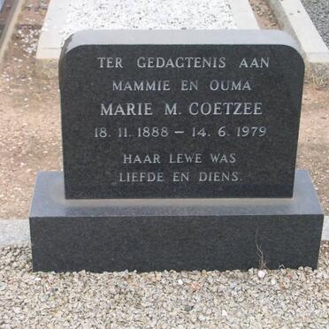 COETZEE Marie M. 1888-1979