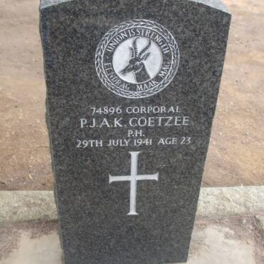 COETZEE P.J.A.K. -1941