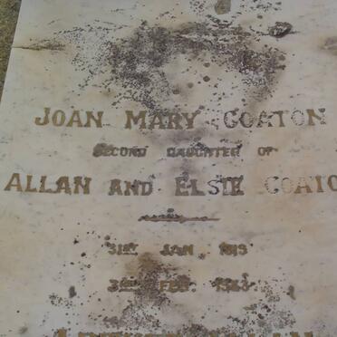 COATON Joan Mary 1919-1933