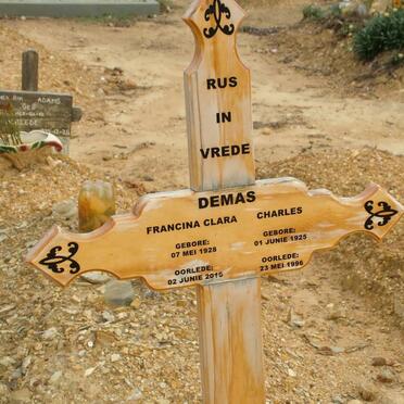 DEMAS Charles 1925-1996 &amp; Francina Clara 1928-2010