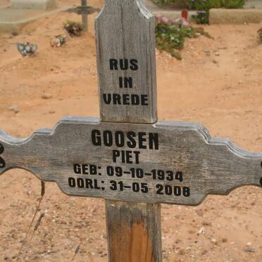 GOOSEN Piet 1934-2008