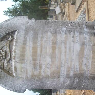 HUGO Willie -1925 &amp; Hester B.H. BRINK -1948