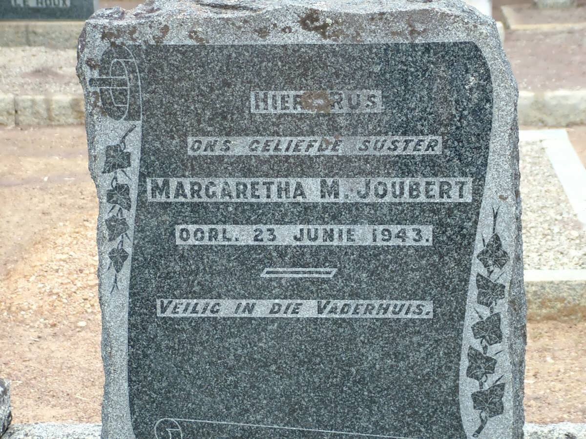 JOUBERT Margaretha M. -1943