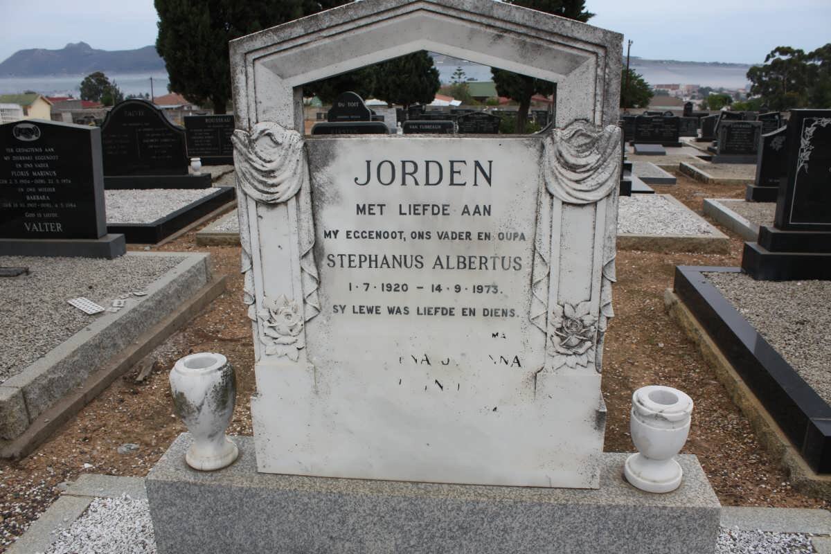 JORDEN Stephanus Albertus 1920-1973 &amp; Magdalena Johanna 1922-1994