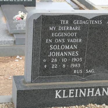 KLEINHANS Soloman Johannes 1905-1983