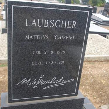 LAUBSCHER Matthys 1928-1981