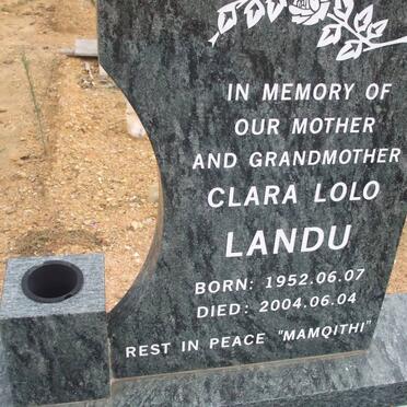 LANDU Clara Lolo 1952-2004