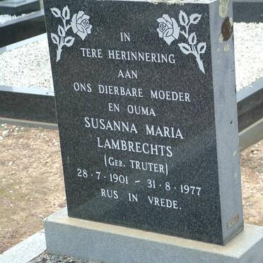 LAMBRECHTS Susanna Maria nee TRUTER 1901-1977