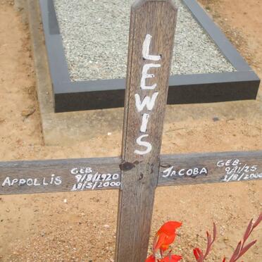 LEWIS Appollis 1920-2000 &amp; Jacoba 1925-2000