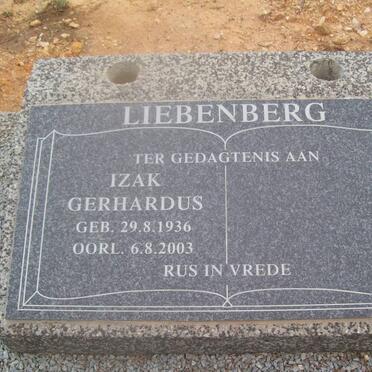 LIEBENBERG Izak Gerhardus 1936-2003