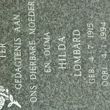 LOMBARD Hilda 1915-1994