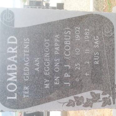 LOMBARD J.P.J. 1902-1982