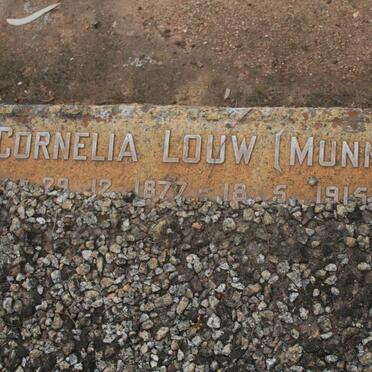 LOUW Cornelia nee MUNNIK 1877-1915