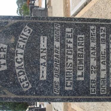 LOMBARD Christoffel 1854-1942