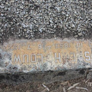 LOUW S.E.H. 1853-1923