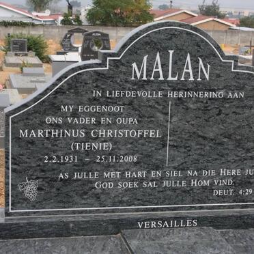 MALAN Marthinus Christoffel 1931-2008
