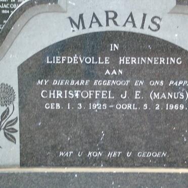 MARAIS Christoffel J.E. 1925-1969