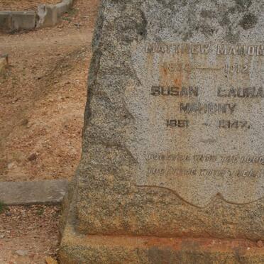 MAHONEY Matthew 1838-1912 &amp; Susan Laura 1851-1947