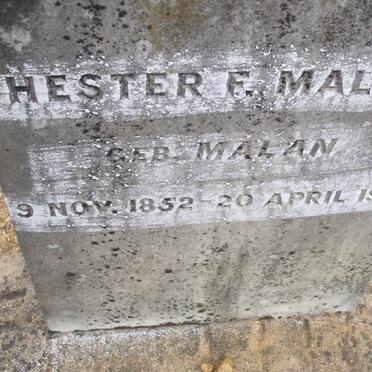MALAN Hester F. nee MALAN 1852-1927