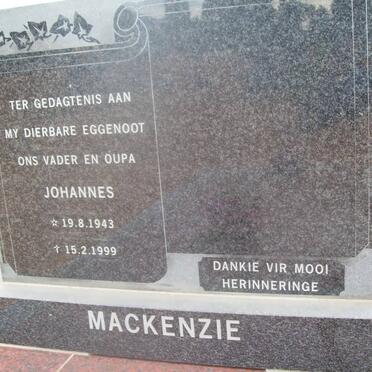 MACKENZIE Johannes 1943-1999