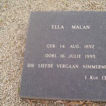 MALAN Ella 1892-1995