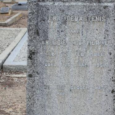 MERWE Breggie, v.d. 1866-1951