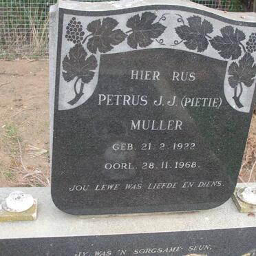 MULLER Petrus J.J. 1922-1968