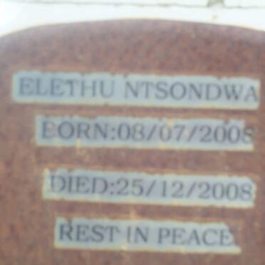 NTSONDWA Elethu 2008-2008