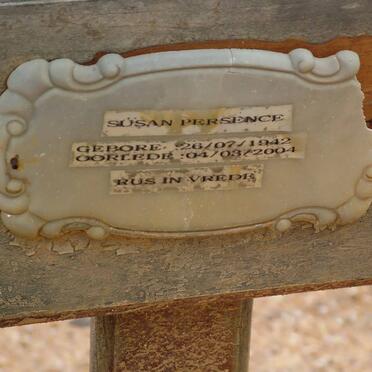 PERSENCE Susan 1942-2004