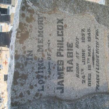 RABIE James Philcox 1897-1945