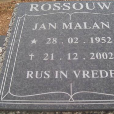 ROSSOUW Jan Malan 1952-2002