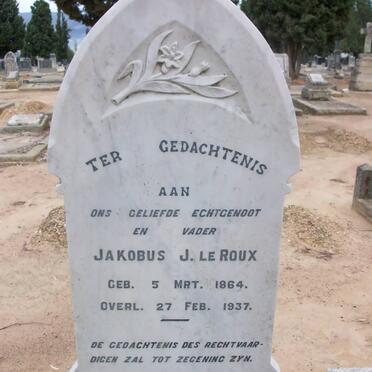 ROUX Jakobus J., le 1864-1937
