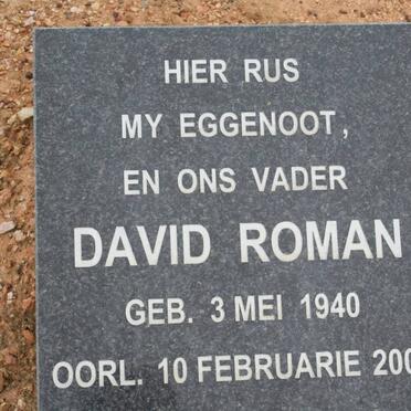 ROMAN David 1940-2000