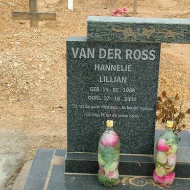 ROSS Hannelie Lillian, van der 1988-2002
