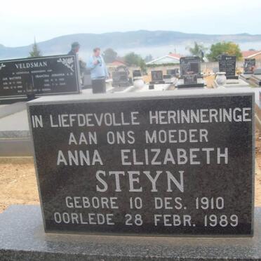 STEYN Anna Elizabeth 1910-1989