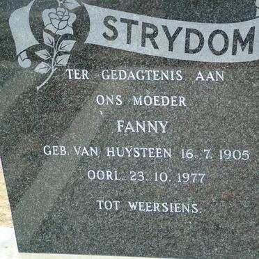 STRYDOM Fanny nee VAN HUYSTEEN 1905-1977