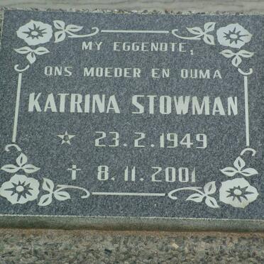 STOWMAN Katrina 1949-2001