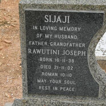 SIJAJI Rawutini Joseph 1938-2002