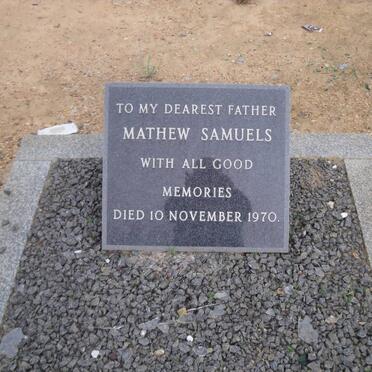 SAMUELS Mathew -1970